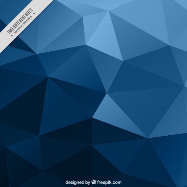 626x626 Blue Low Poly Background Vector Free Download