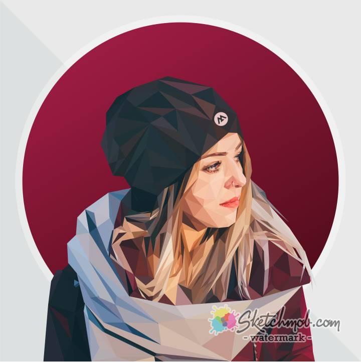 720x723 Custom Polygon Art Or Lowpoly Vector Art Commission Sketchmob