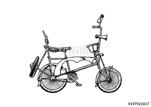 500x354 Illustration Of Lowrider Bicycle Stock Image And Royalty Free