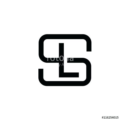 500x500 Ls Design Download Ls L S Brush Logo Letters With Red And Black