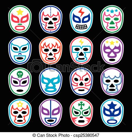 450x470 Luchador Mask Vector