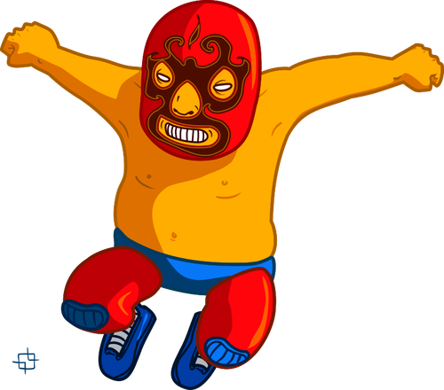 500x440 Luchador Vector Clip Art Public Domain Vectors