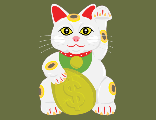 600x460 Free Lucky Cat Vector Free Psd Files, Vectors Amp Graphics