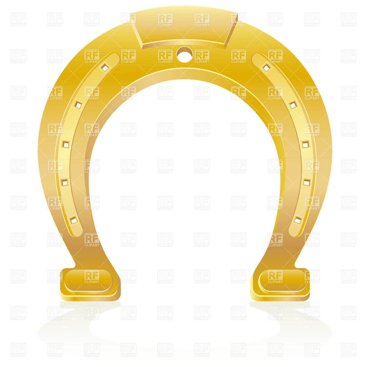 1200x1200 Gold Horseshoe Vector Image Vector Artwork Of Objects