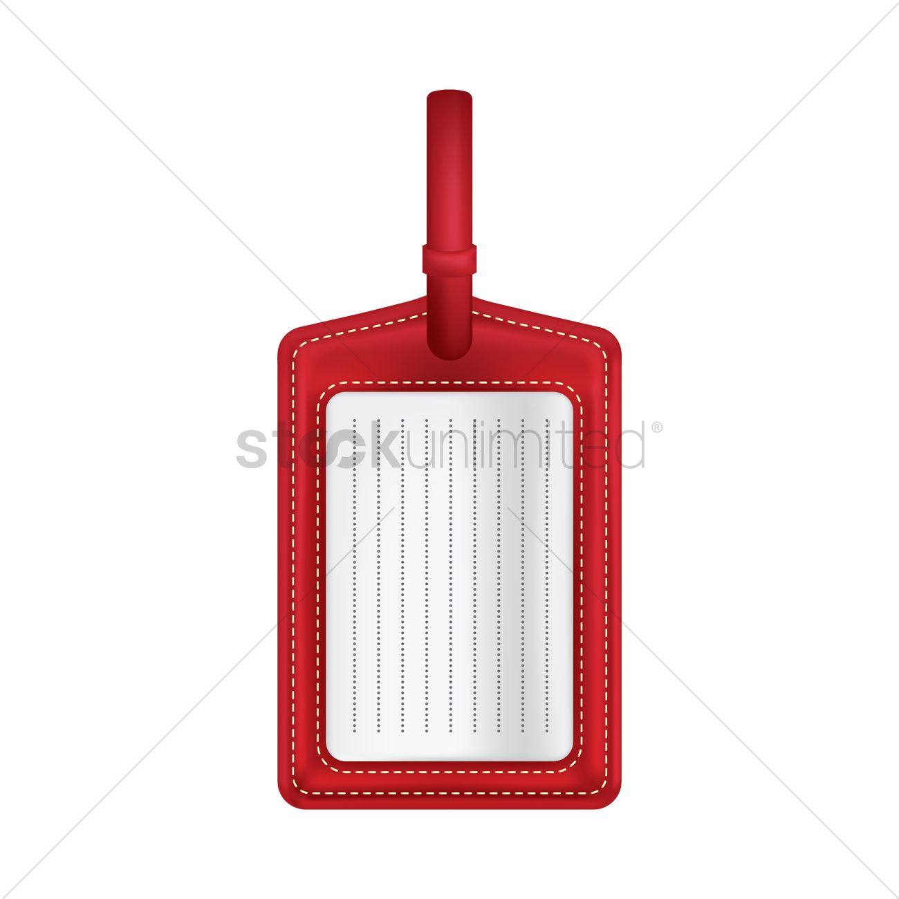 1300x1300 Luggage Tag Vector Image