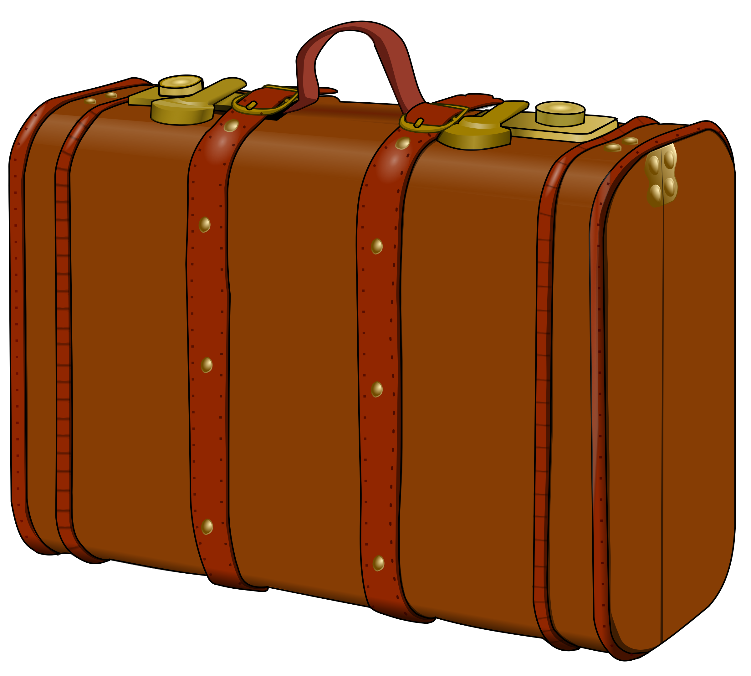 2400x2160 Suitcase Vector Art Image