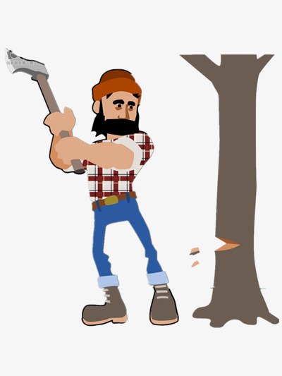 400x533 Lumberjack Vector, Cartoon, Logging, Surroundings Png And Psd File