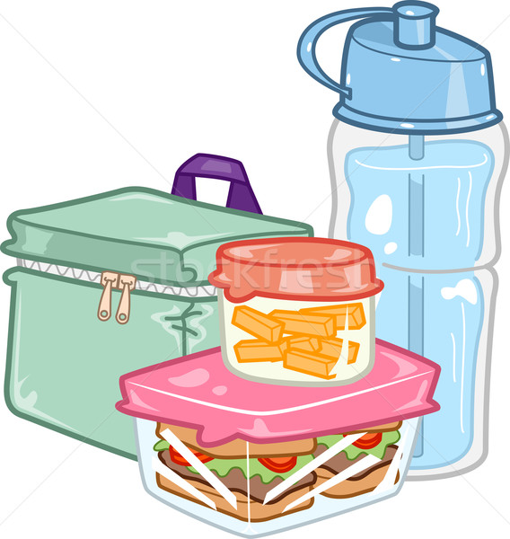 568x600 Kids Lunch Box Vector Illustration Lenm ( 7084769) Stockfresh