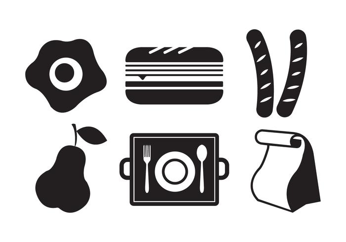 700x490 Vector Illustration Of Symbols Of School Lunch