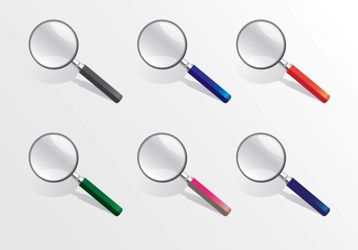 700x490 Lupa Vector Realistic Different Colour