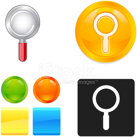 440x440 Vector De La Lupa Stock Vector