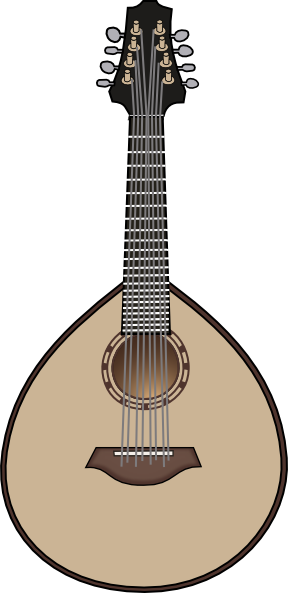 288x593 Lute Clip Art Free Vector 4vector