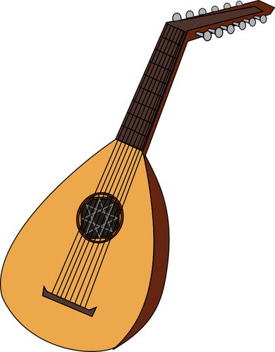 390x500 Lute Vector Image Public Domain Vectors