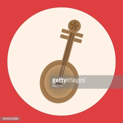 416x416 Music Chinese Lute Theme Elements Vector,eps Premium Clipart