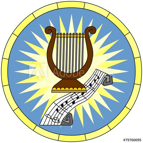 500x500 Luther Rose (Christian Symbol), Circular Emblem