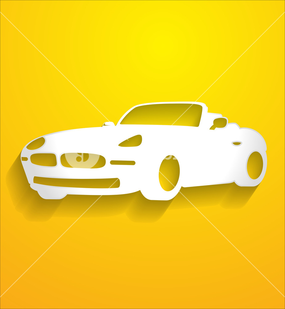 924x1000 Luxury Car Vector Shape Royalty Free Stock Image