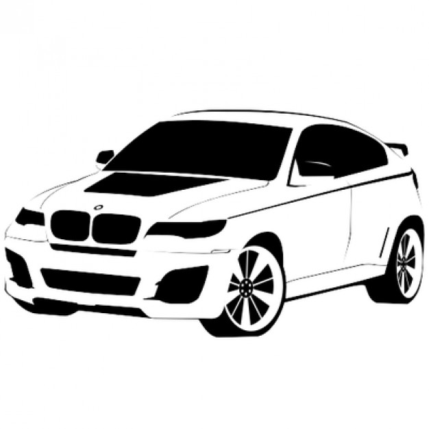 626x626 Luxury Car Bmw X6 Illustration Vector Free Download