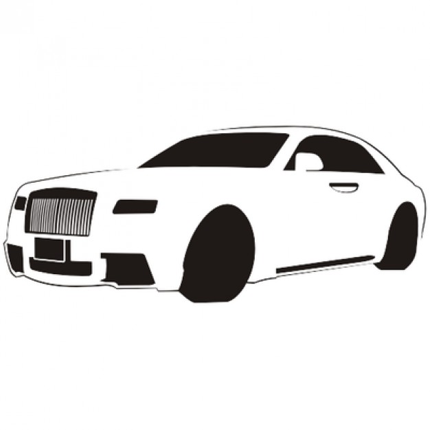 626x626 Luxury Car Sketch Rolls Royce Vector Free Download