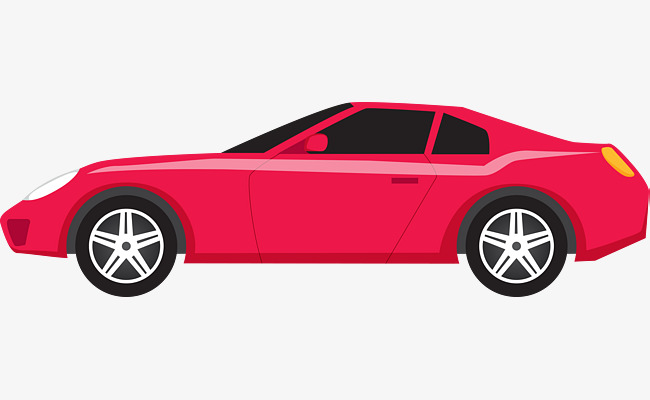 650x400 Red Vector Cartoon Sports Car, Cartoon Vector, Car Vector, Cartoon