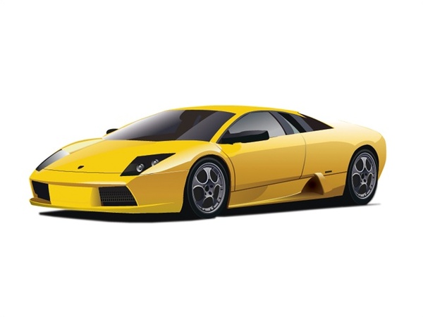 600x450 Yellow Luxury Car Design With Realistic Style Free Vector In Adobe