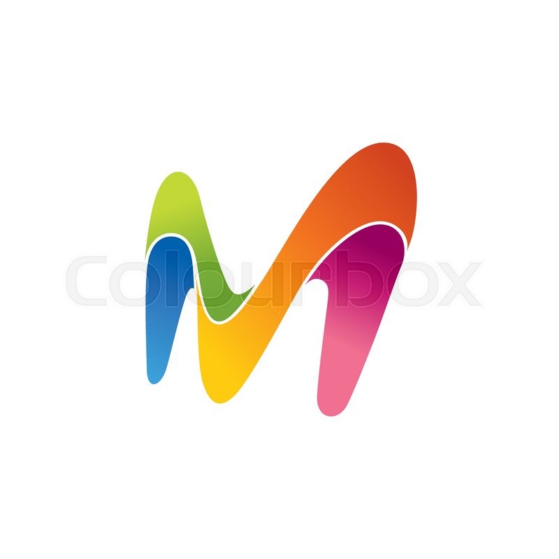 800x800 Vector Letter M Logo Icon Design Template Elements. Stock Vector