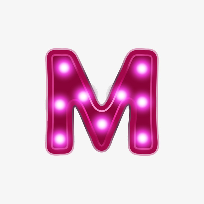650x651 Red Neon Alphabet M, Gules, The Neon Lights, Letter Png And Vector