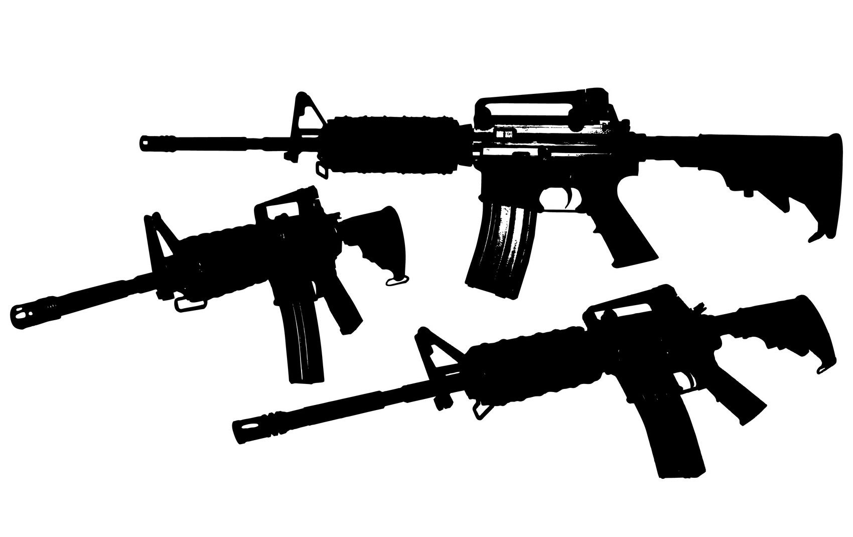 1700x1070 M4 Rifle Vector [Eps File]