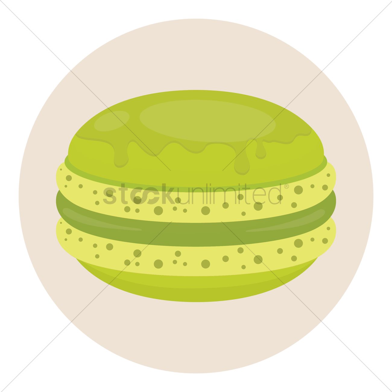 1300x1300 Macaron Vector Image