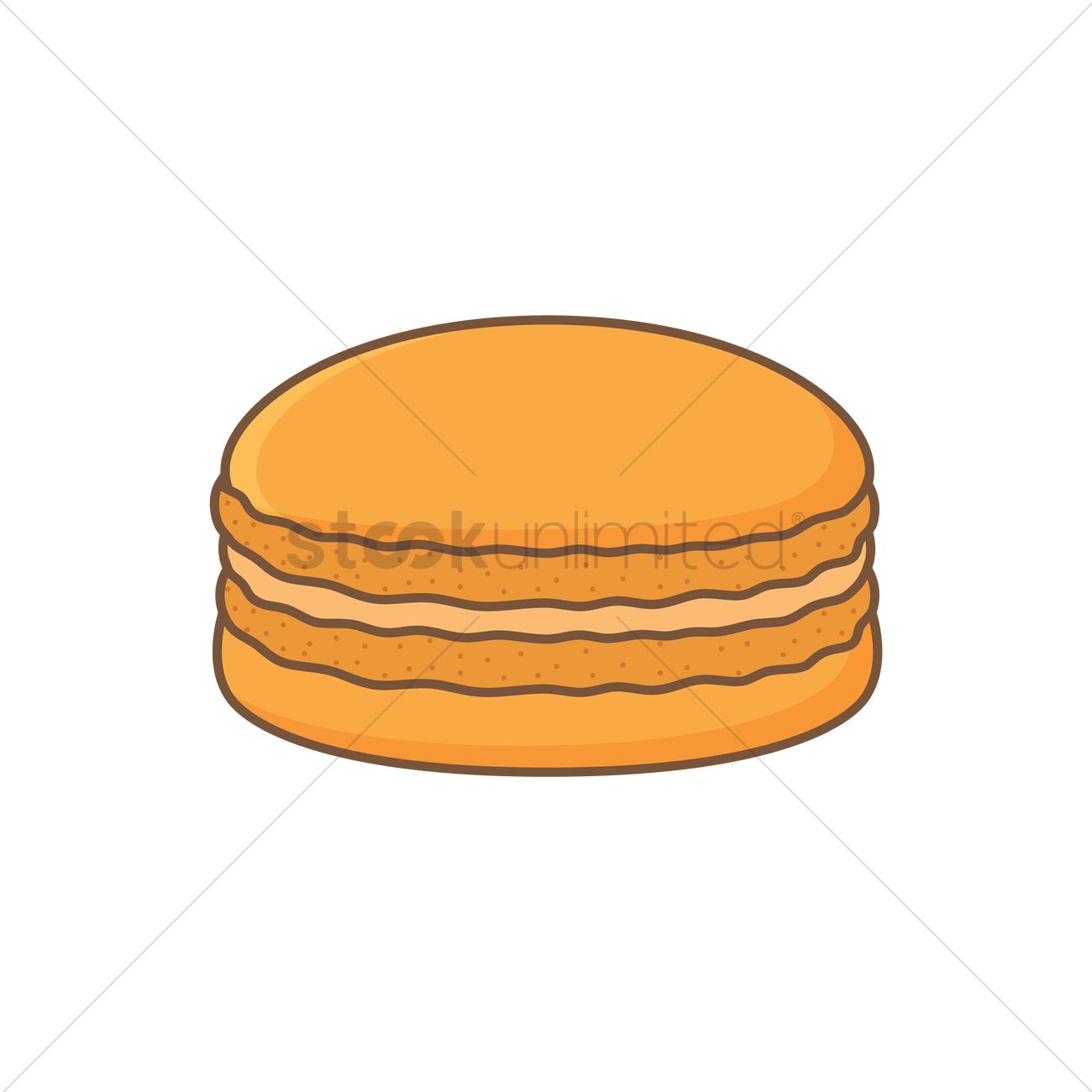 1300x1300 Macaron Vector Image