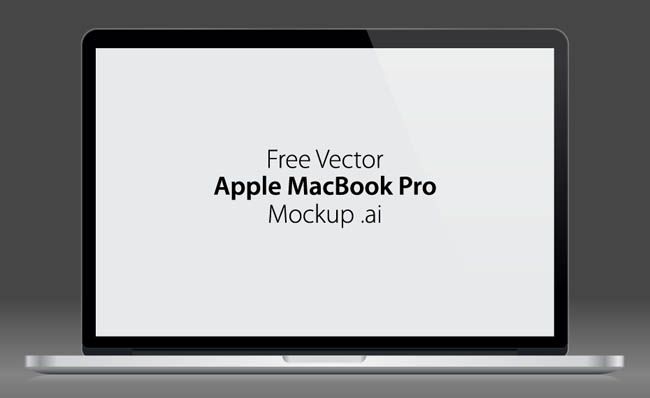 650x398 Free Vector Apple Macbook Pro Mockup