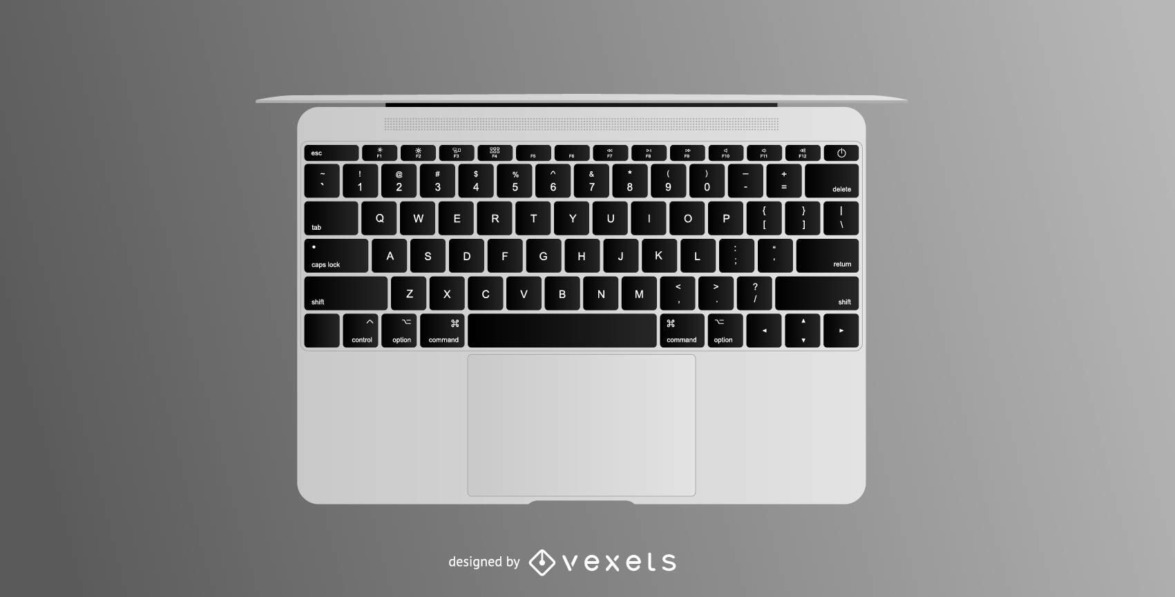 1701x865 Macbook Pro Top View Free Vector