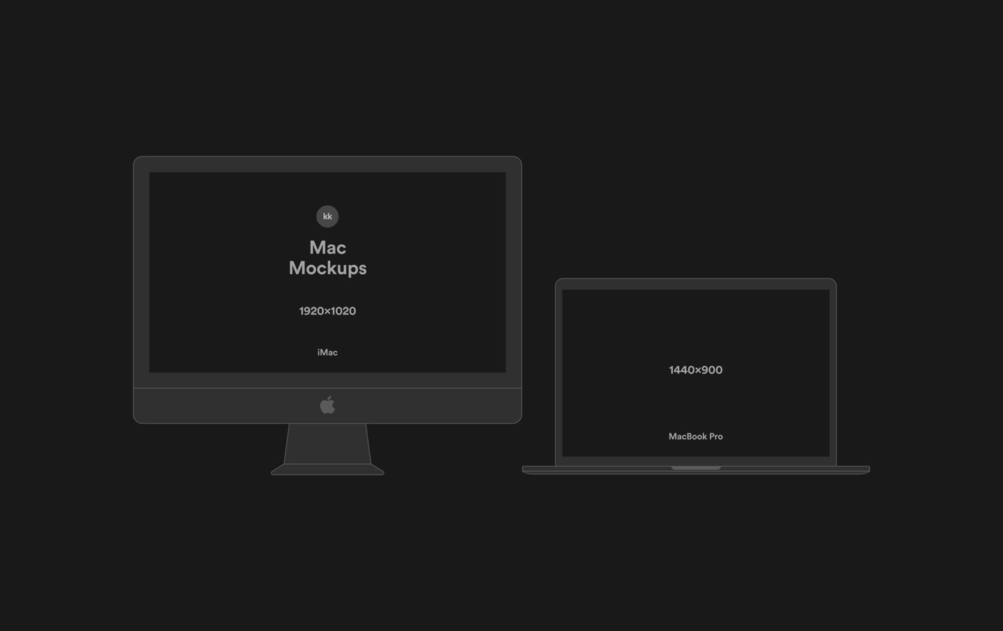 1440x907 Vector Mockups Imac, Macbook, Iphone, Ipad For Sketch Amp Photoshop