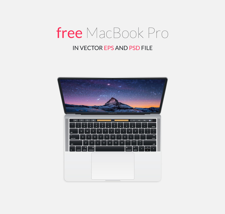 730x694 Free Macbook Pro Mockup