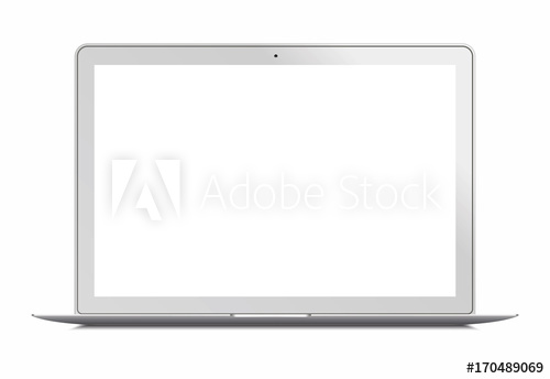 500x344 Laptop In Apple Macbook Air Style Mockup