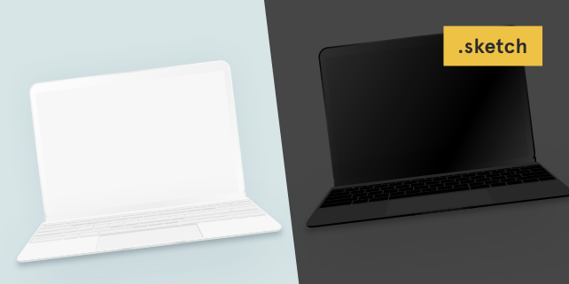 642x321 The New Macbook Minimalist Vector Mockup