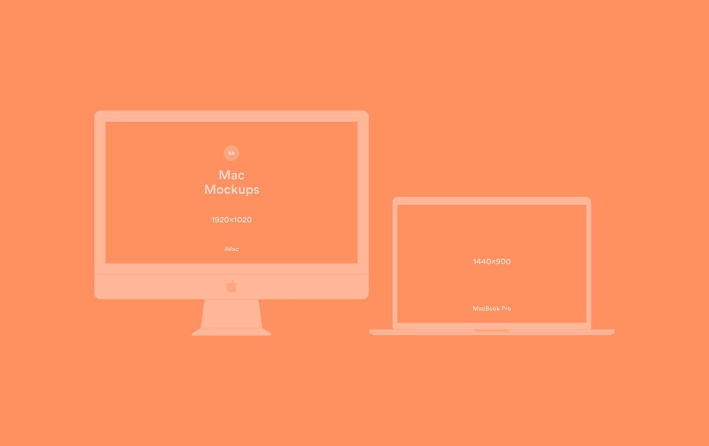 1440x907 Vector Mockups Imac, Macbook, Iphone, Ipad For Sketch Amp Photoshop