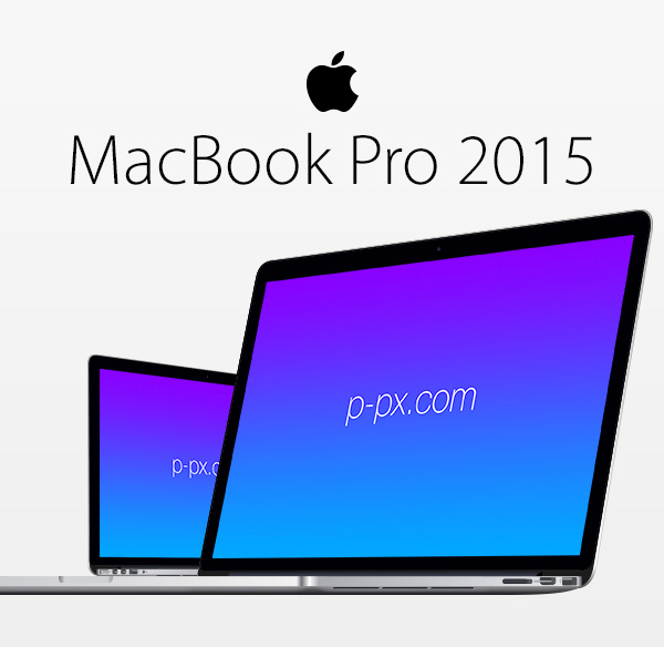 600x584 Apple Macbook 2015 Retina Psd + Ai Mockup (Frontal). Perfect