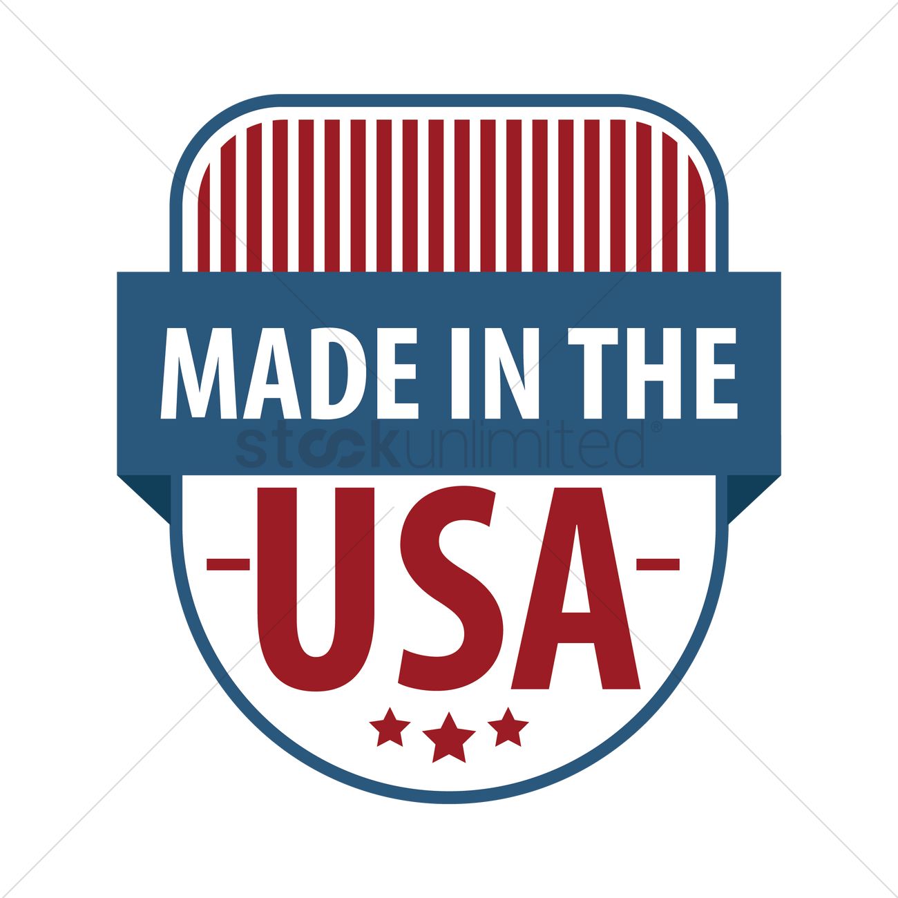 1300x1300 Made In Usa Label Vector Image