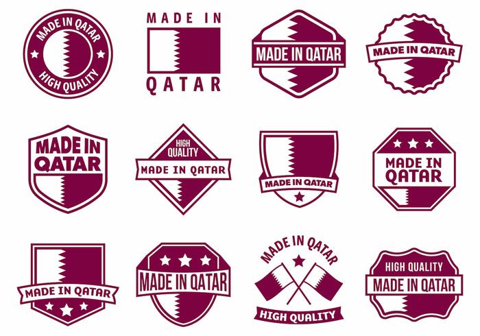 700x490 Free Made In Qatar Badges Vector