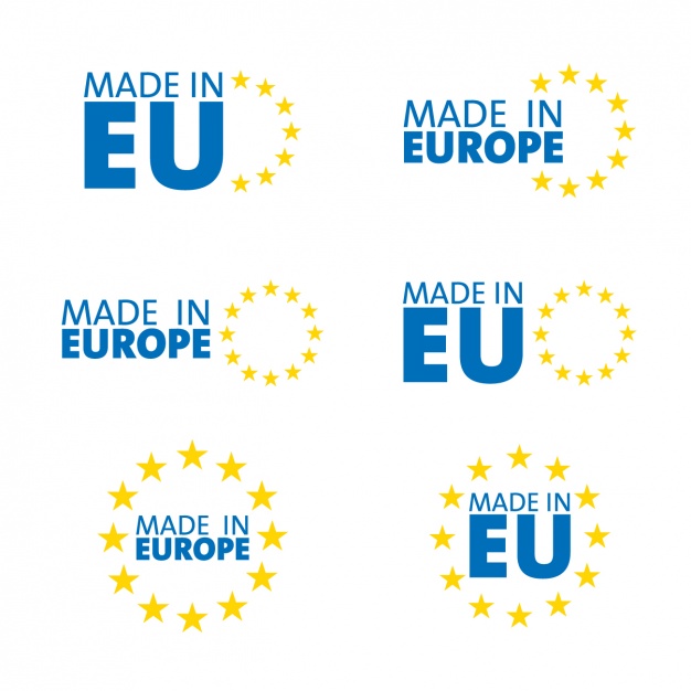 626x626 Made In Europe, Symbols Vector Free Download