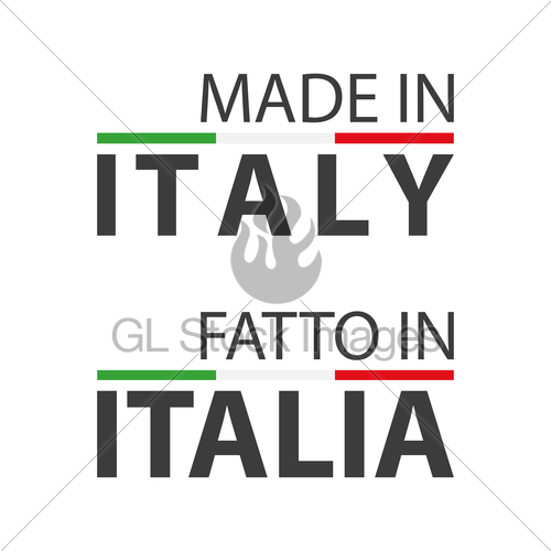 500x500 Two Simple Vector Symbols Made In Italy, In The Italian L... Gl