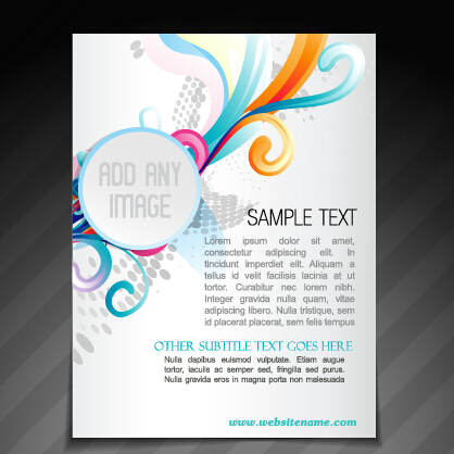 418x418 Creative Magazine Cover Abstract Design Vector 01 Free Download