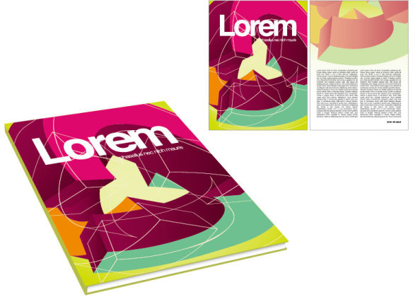 584x420 Book And Magazine Cover Design Elements Vector Graphics Free