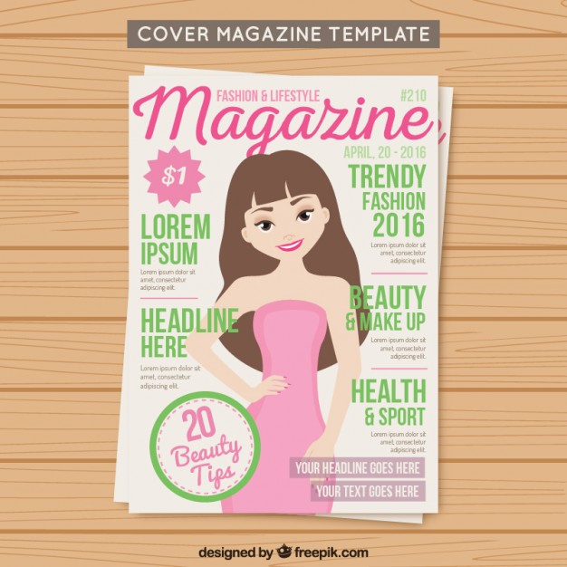 626x626 Cover Fashion Magazine Template Vector Free Download