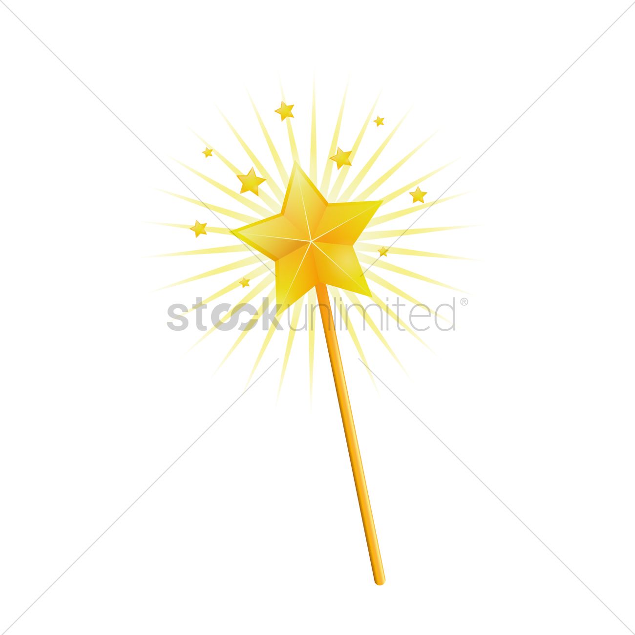 1300x1300 Magic Wand Vector Image