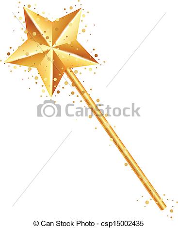 367x470 Vector Illustration Of Magic Wand.