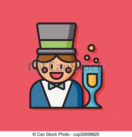 450x470 Party Magician Vector Icon.