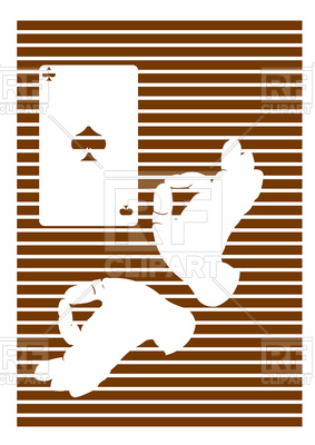 283x400 Playing Cards And Hand Magician Vector Image Vector Artwork Of