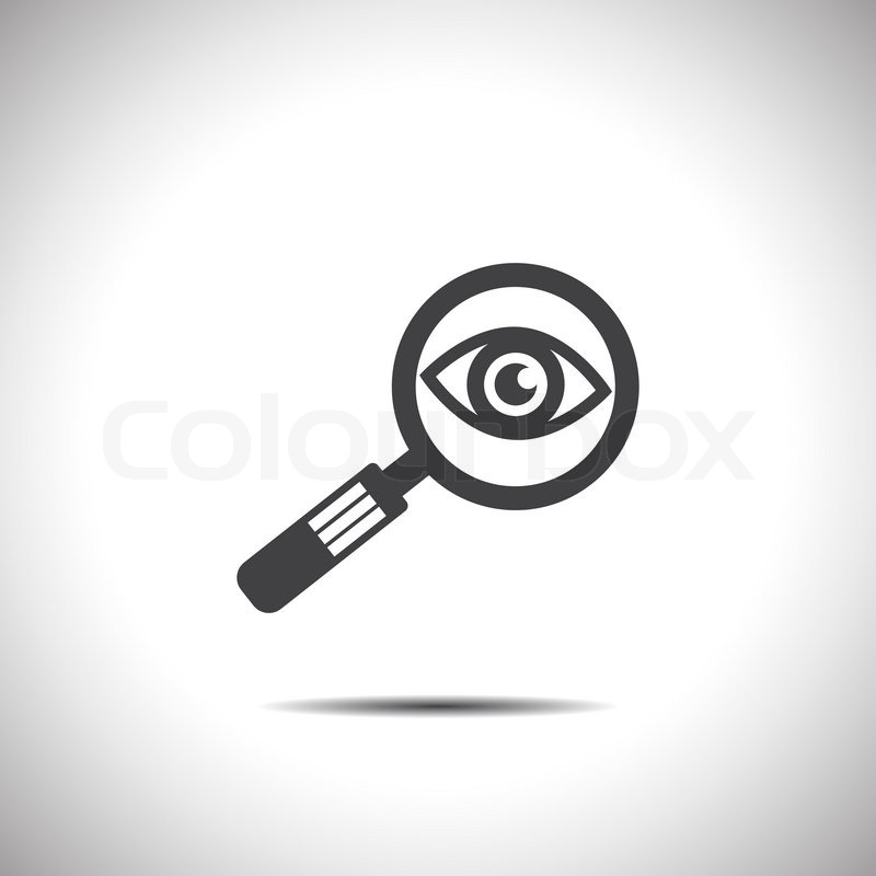 800x800 Magnifying Glass And Eye Vector Icon Stock Vector Colourbox
