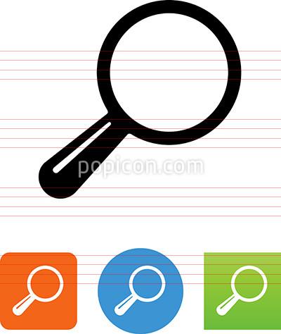 400x474 Vector Magnifying Glass Icon